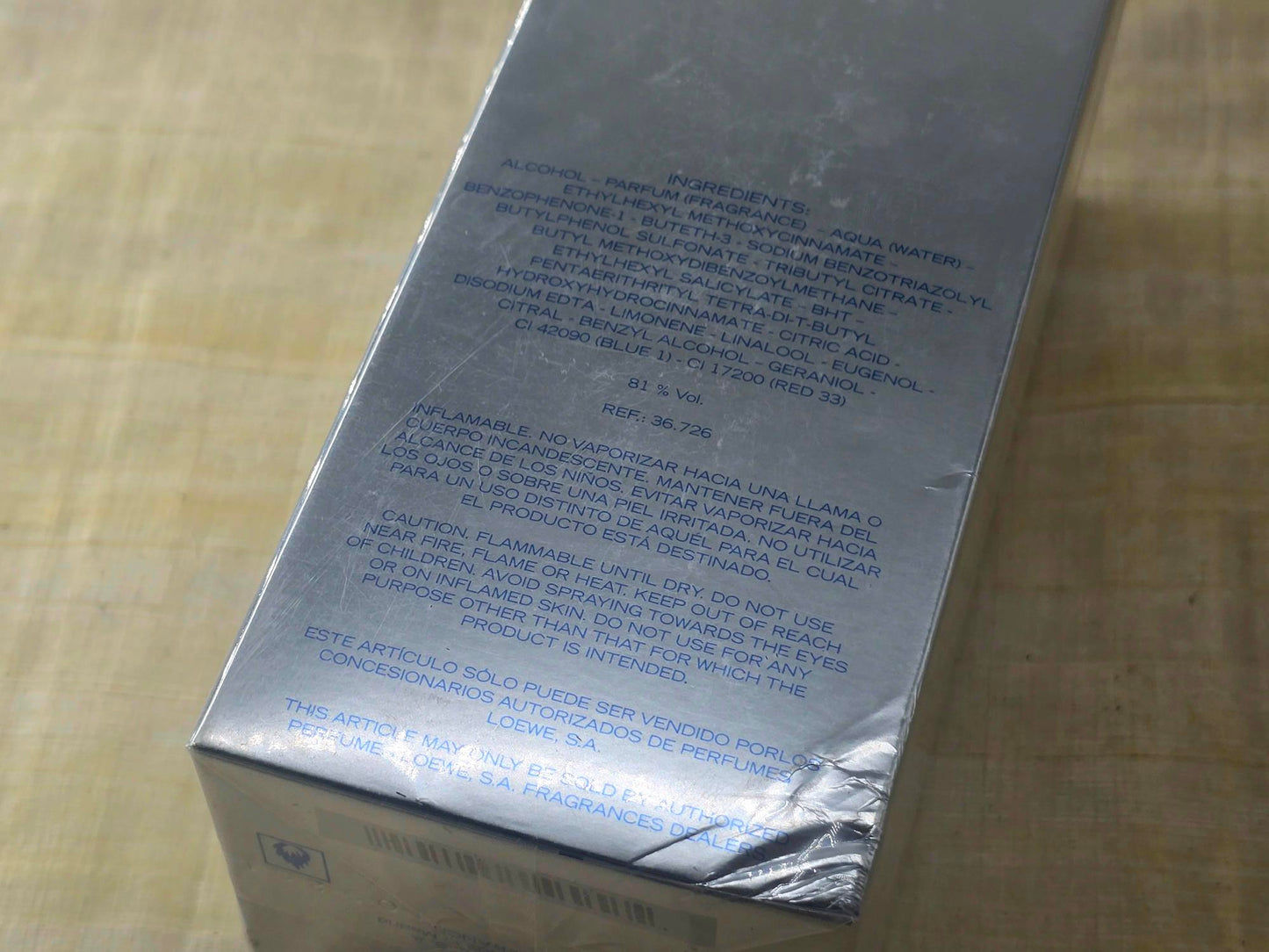 Loewe 7 Natural Loewe for men EDT Spray 100 ml 3.4 oz OR 50 ml 1.7 oz, Rare, Vintage, Sealed