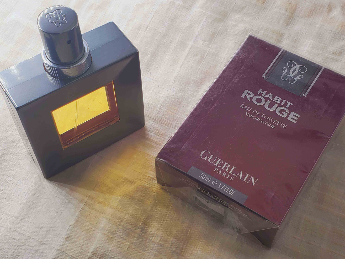 Habit Rouge Guerlain Limited Edition for men EDT Spray 100 ml 3.4 oz OR 50 ml 1.7 oz, Vintage, Rare, Sealed