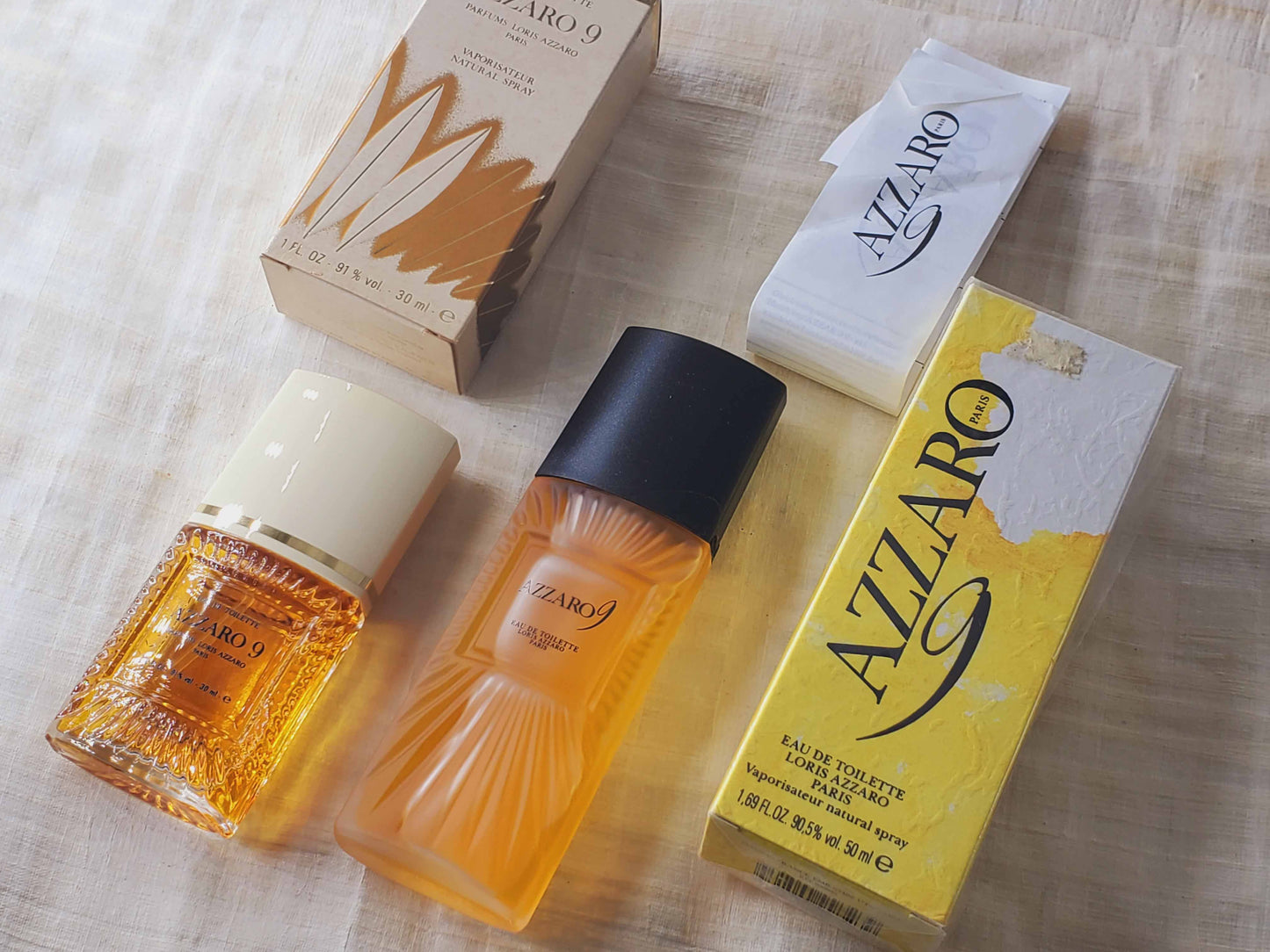 Azzaro 9 Loris Azzaro for women EDT 30+50ml 2.6 oz 2 Pcs, Vintage, Rare, As Pic