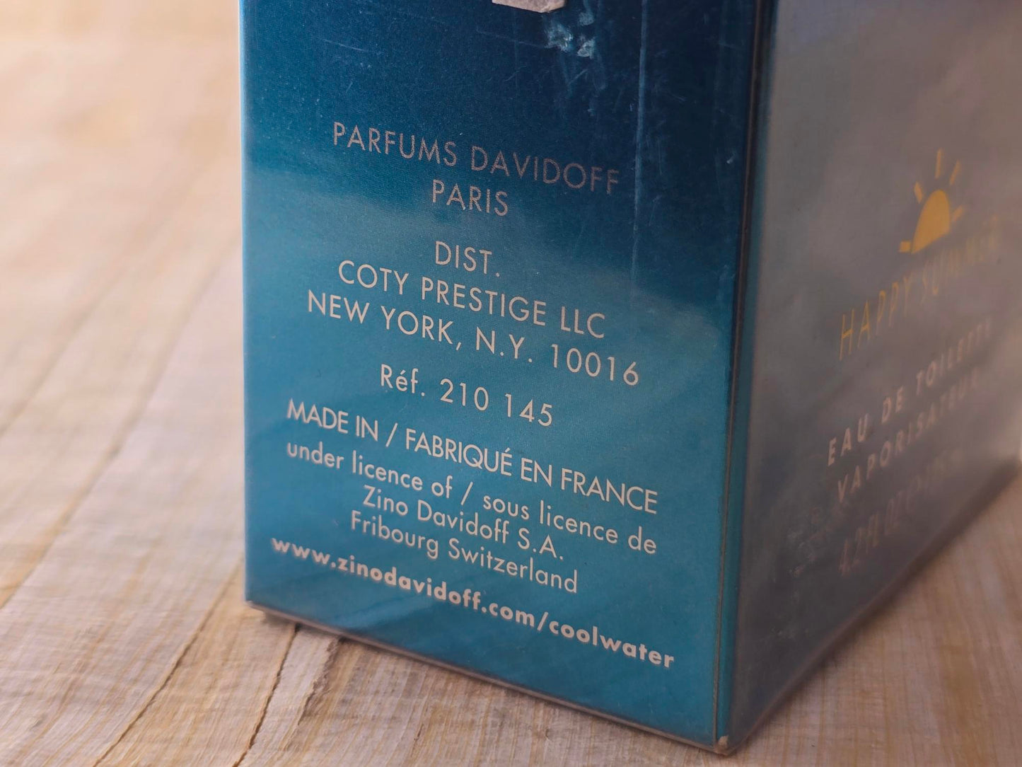 Cool Water Happy Summer Man Davidoff for men EDT Spray 125 ml 4.2 oz, Rare, Vintage, Sealed