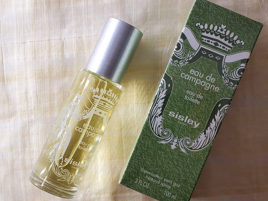 Eau de Campagne Sisley for Unisex EDT Spray 100 ml 3.4 oz, Rare, Vintage