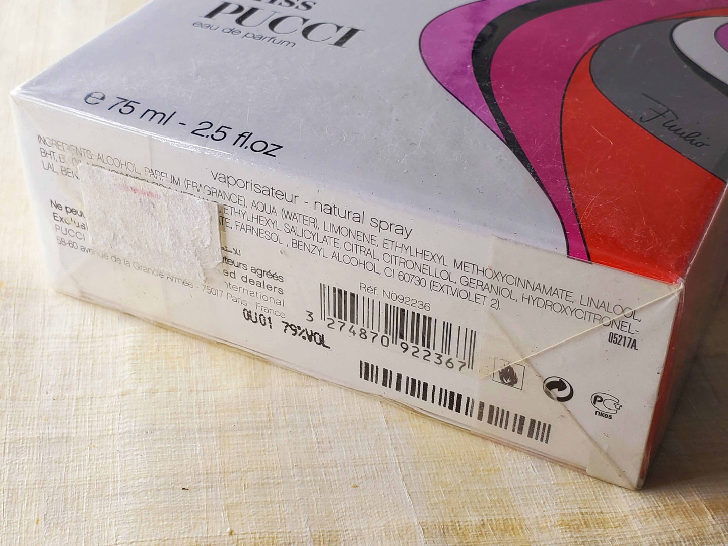 Miss Pucci Emilio Pucci for women EDP Spray 75 ml 2.5 oz, Rare, Vintage, Sealed