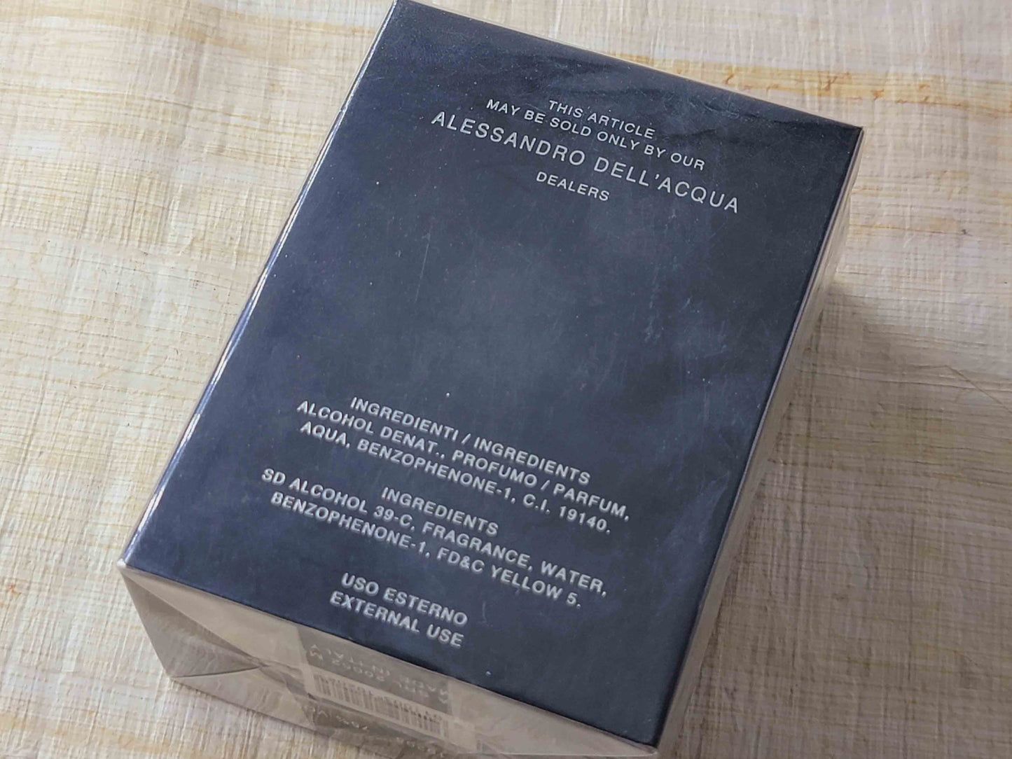Alessandro Dell' Acqua Man for men EDT Spray 50 ml 1.7 oz, Rare, Vintage, Sealed