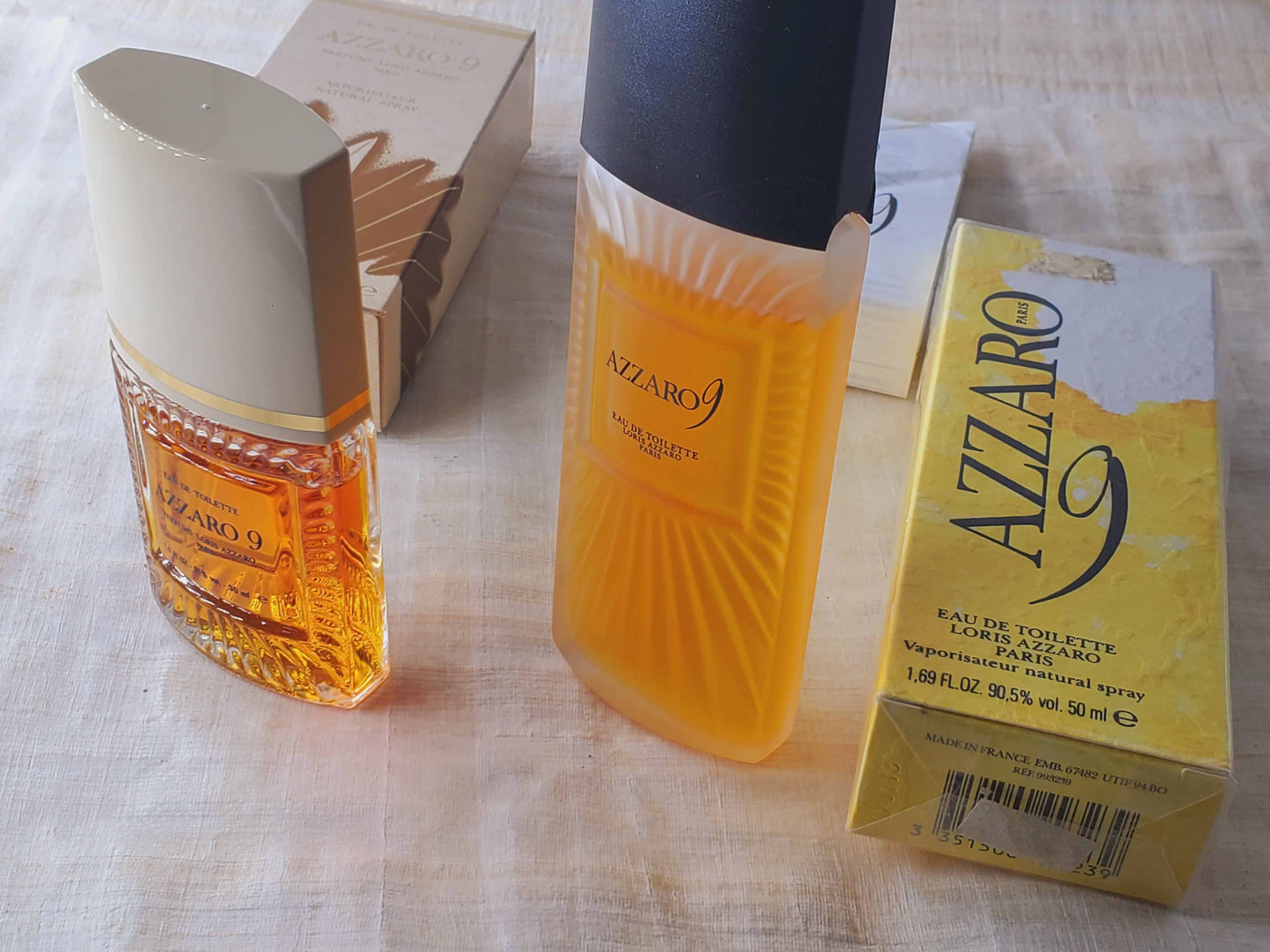 Azzaro 9 Loris Azzaro for women EDT 30+50ml 2.6 oz 2 Pcs, Vintage, Rare, As Pic