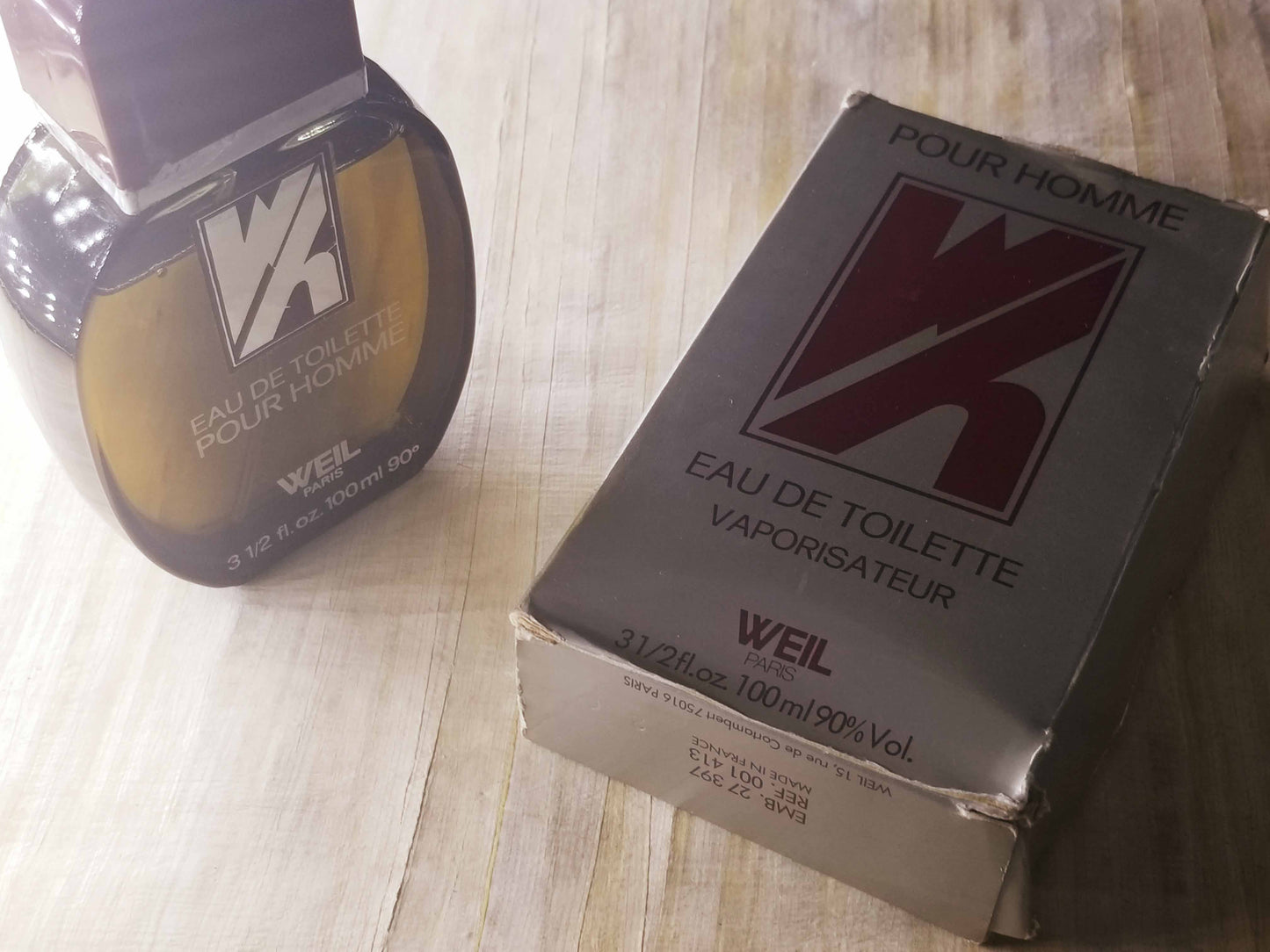 Weil Pour Homme for men EDT Spray 100 ml 3.4 oz, Vintage, Rare