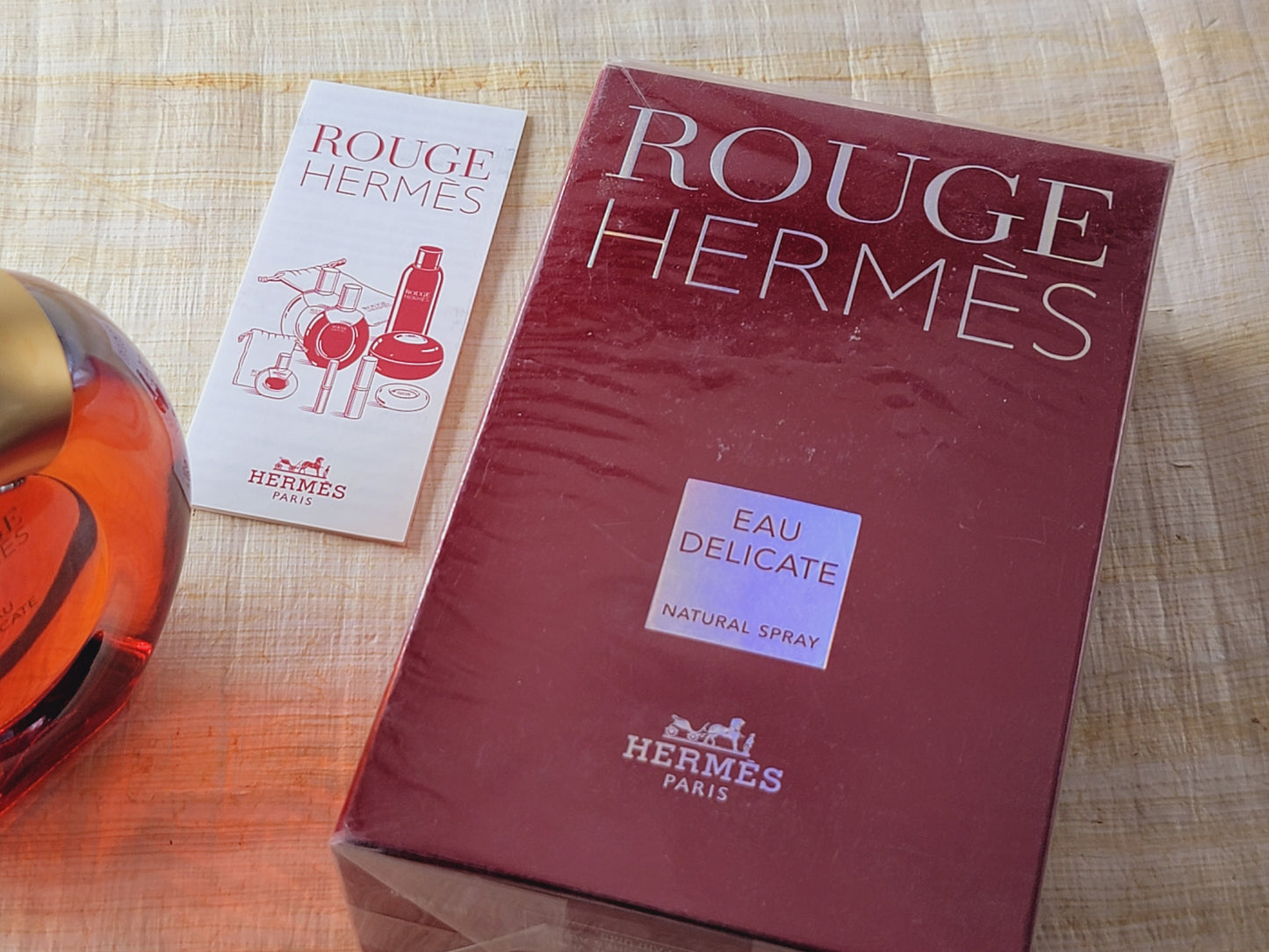Rouge Hermes Eau Delicate Hermès for women EDT Spray 100 ml 3.4 oz, Vintage, Rare, Sealed