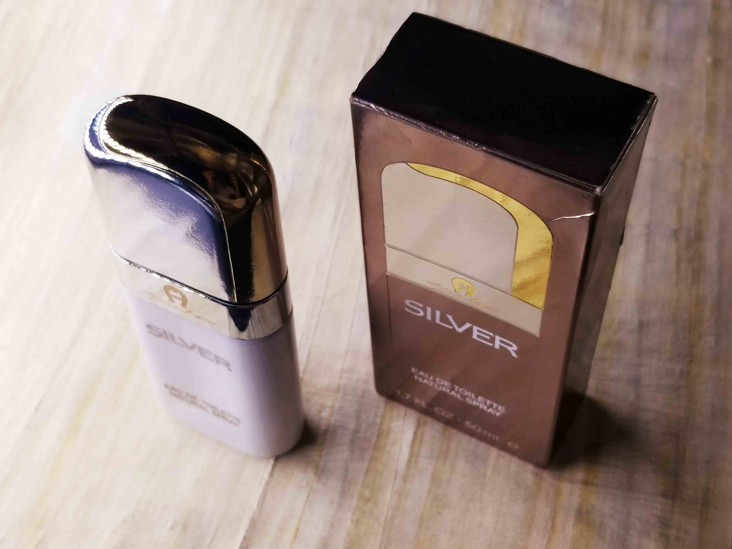 Silver Aigner for Men Etienne Aigner for men EDT Spray 50 ml 1.7 oz, Vintage, Rare, As Pics