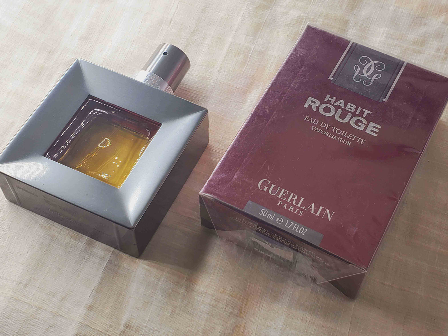 Habit Rouge Guerlain Limited Edition for men EDT Spray 100 ml 3.4 oz OR 50 ml 1.7 oz, Vintage, Rare, Sealed