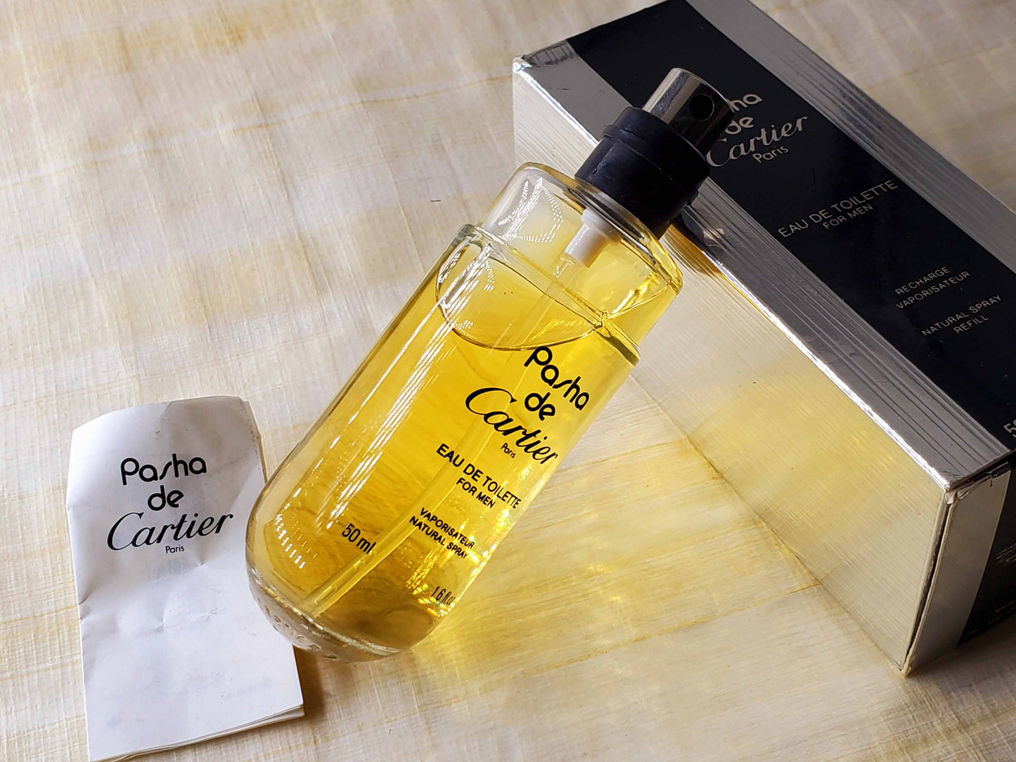 Pasha Cartier for men EDT Spray Refill 50 ml 1.7 oz, Rare, Vintage