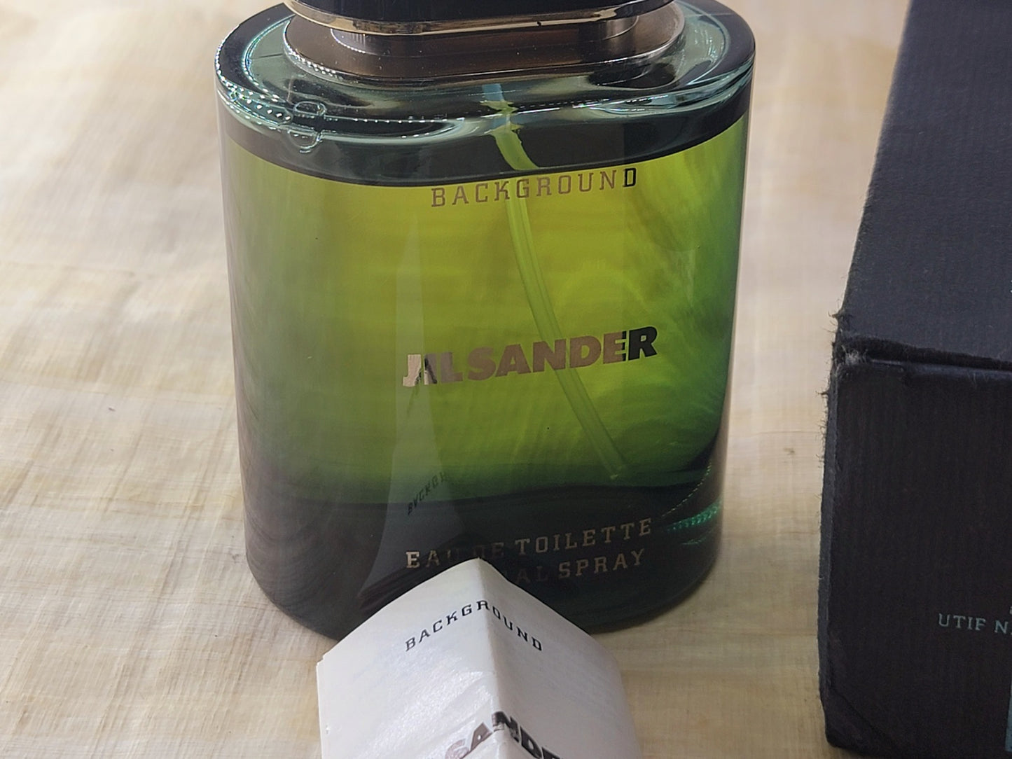 Background Jil Sander for men EDT Spray 125 ML 4.2 oz, Vintage, Rare, As pics