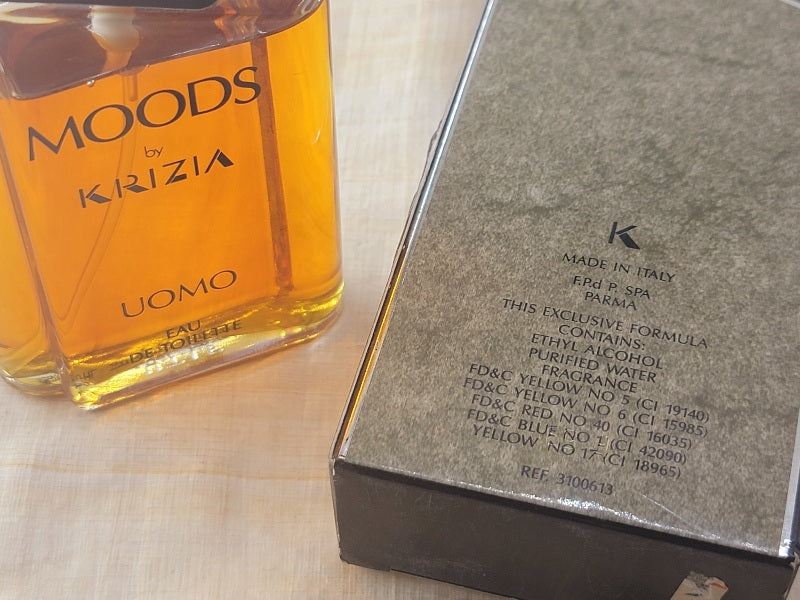 Moods by Krizia Uomo for men EDT Spray Bundle 50 ml 1.7 oz x 2, Vintage, Rare