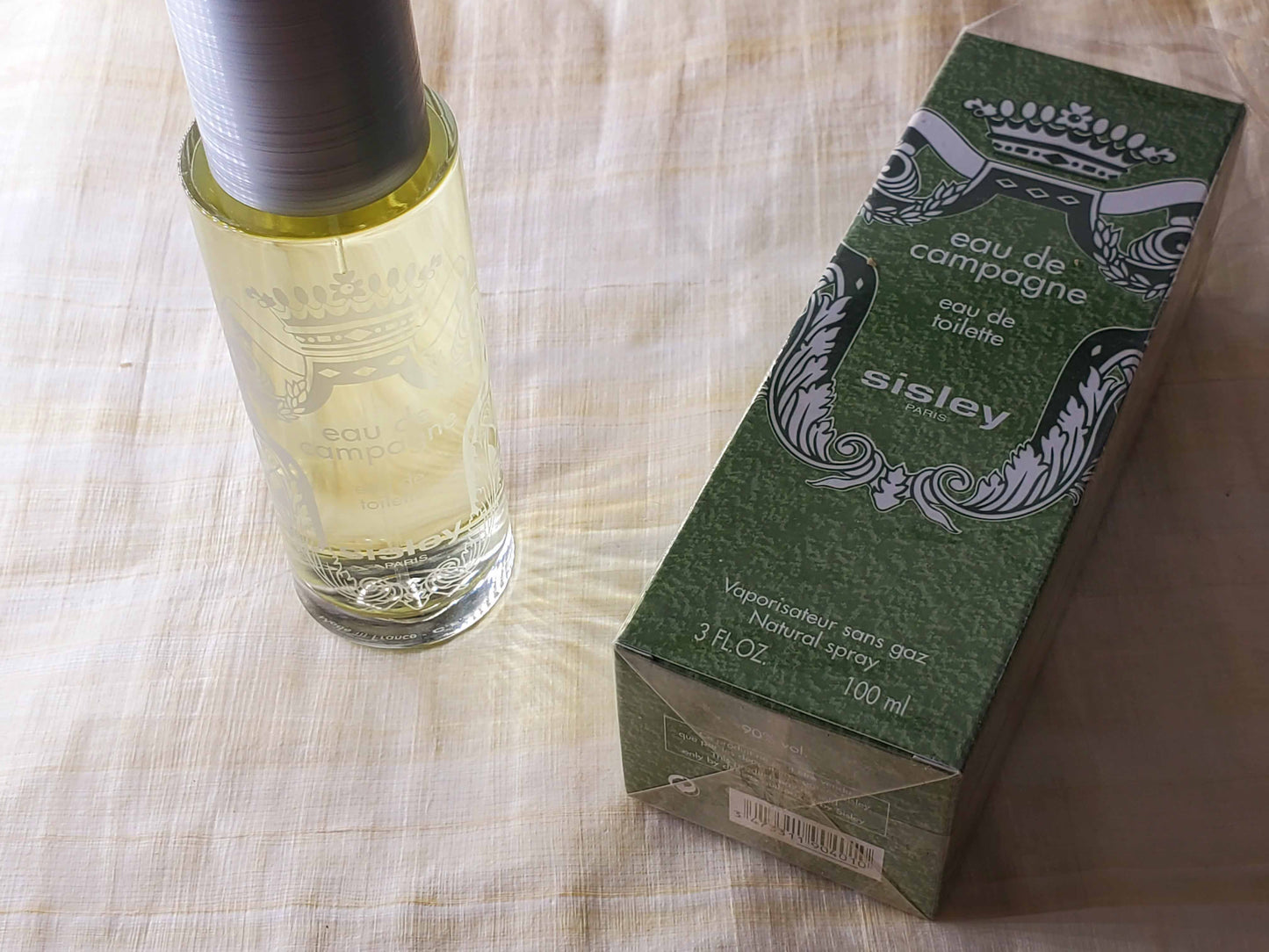 Eau de Campagne Sisley for Unisex EDT Spray 100 ml 3.4 oz, Rare, Vintage