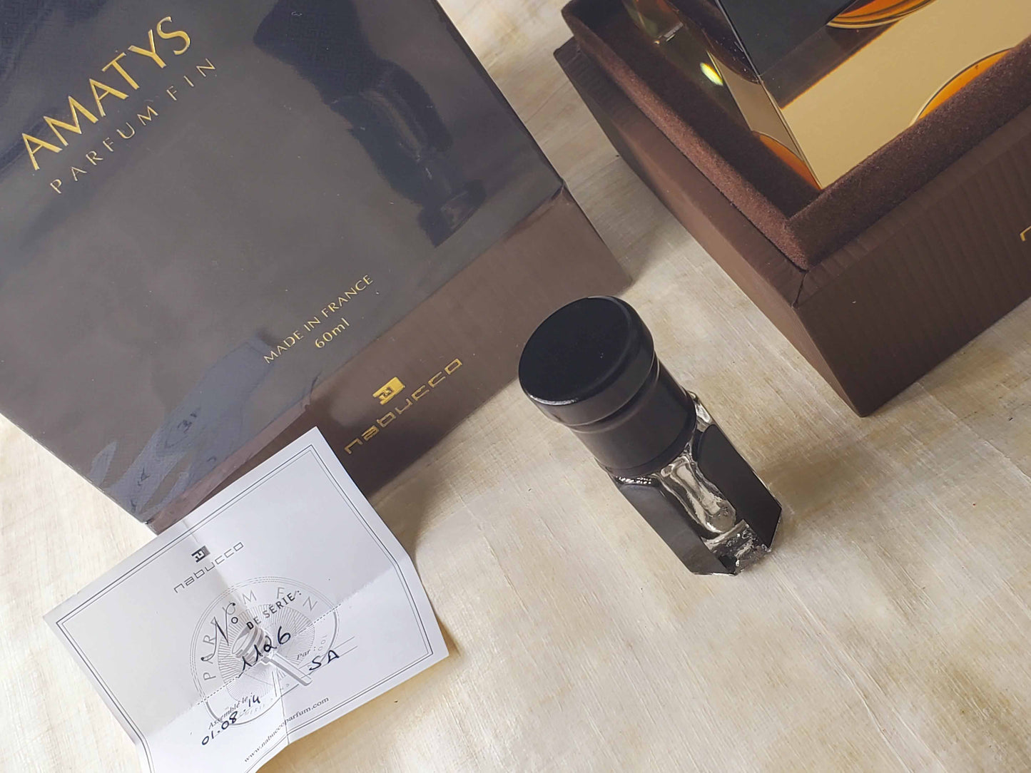 DECANTED, SPLIT Nabucco Amatys Parfum Fin Pure Parfum splash 3 ml, Vintage, Rare