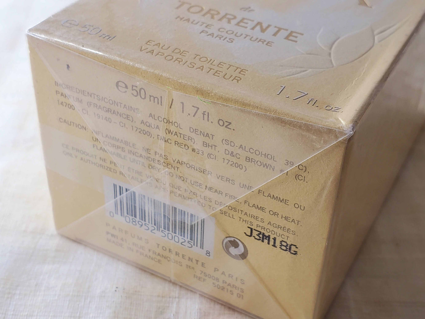 L'Or de Torrente Haute Couture for women EDT Spray 100 ml 3.4 oz Or 50 ml 1.7 oz, Vintage, Rare, Sealed