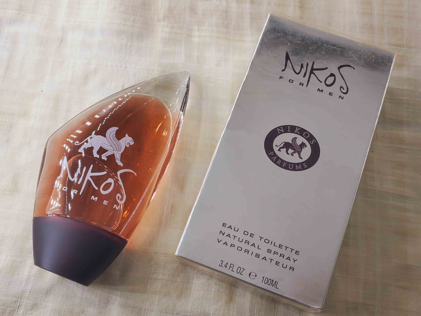 Nikos for men EDT Spray 100 ml 3.4 oz OR 50 ml 1.7 oz, Vintage, Rare, Sealed