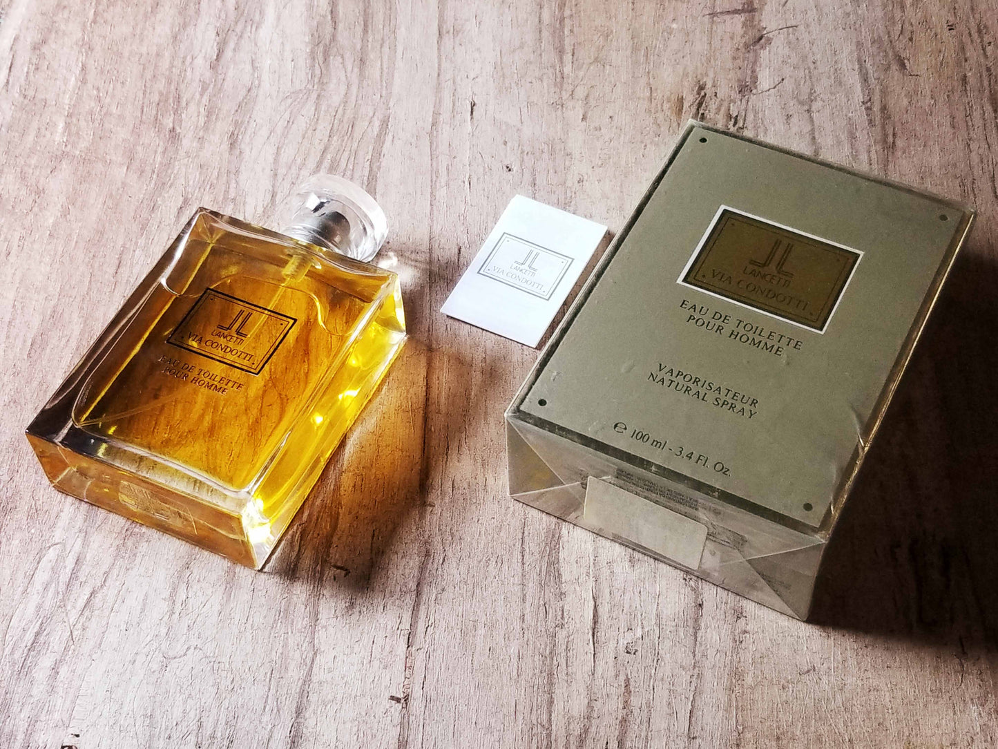 Via Condotti Pour Homme Lancetti for men EDT Spray 100 ml 3.4 oz, Rare, Vintage
