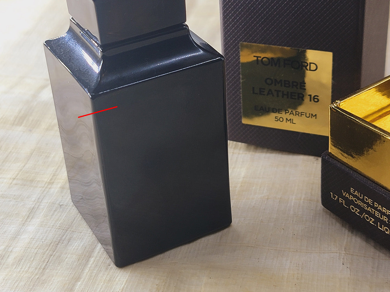 Ombre Leather 16 Tom Ford Unisex EDP Spray 50 ml 1.7 oz, Rare, Vintage, As Pics