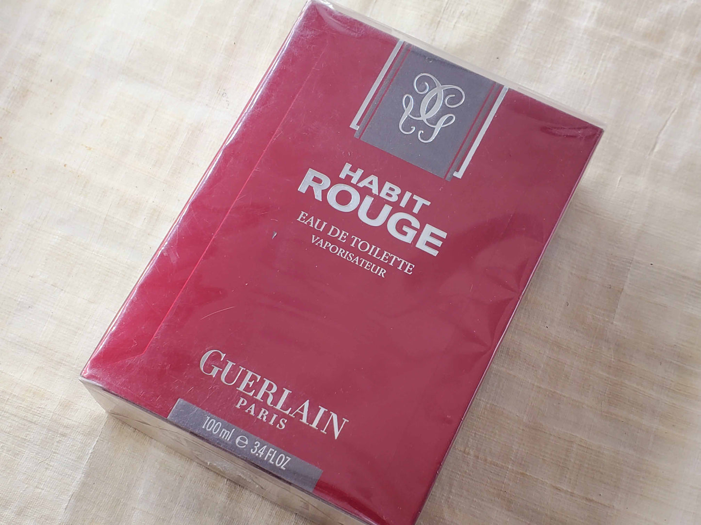 Habit Rouge Guerlain Limited Edition for men EDT Spray 100 ml 3.4 oz OR 50 ml 1.7 oz, Vintage, Rare, Sealed