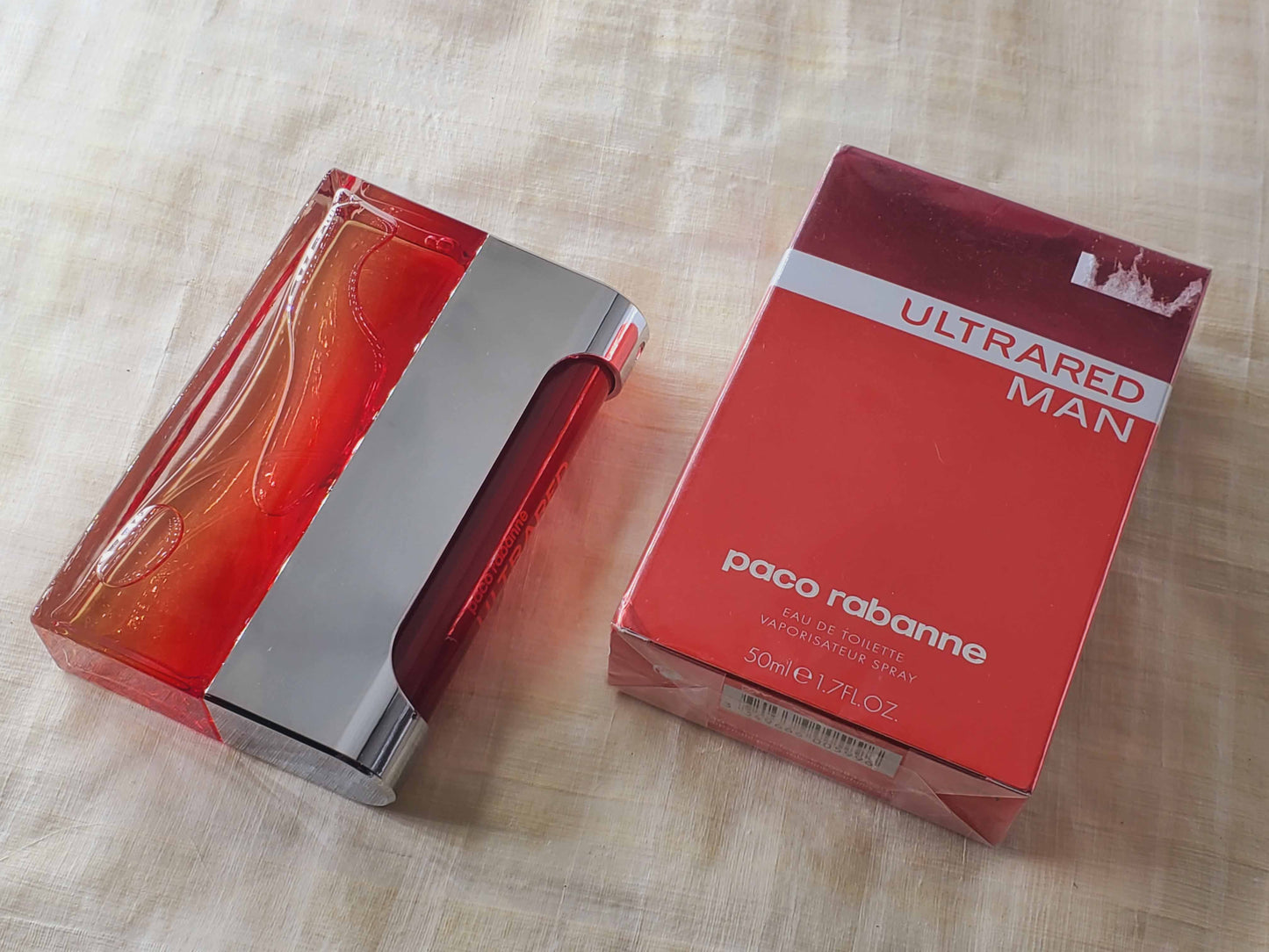 Ultrared Men Paco Rabanne for men EDT Spray 50 ml 1.7 oz, Vintage, Rare