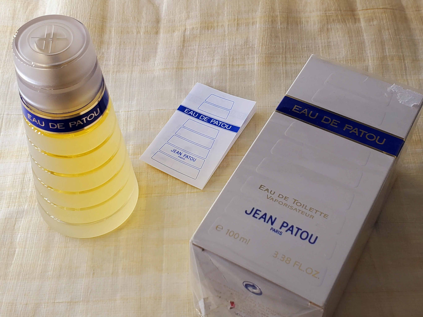Eau de Patou Jean Patou for women EDT Spray 100 ml 3.4 oz OR 50 ml 1.7 oz, Vintage, Rare, Sealed