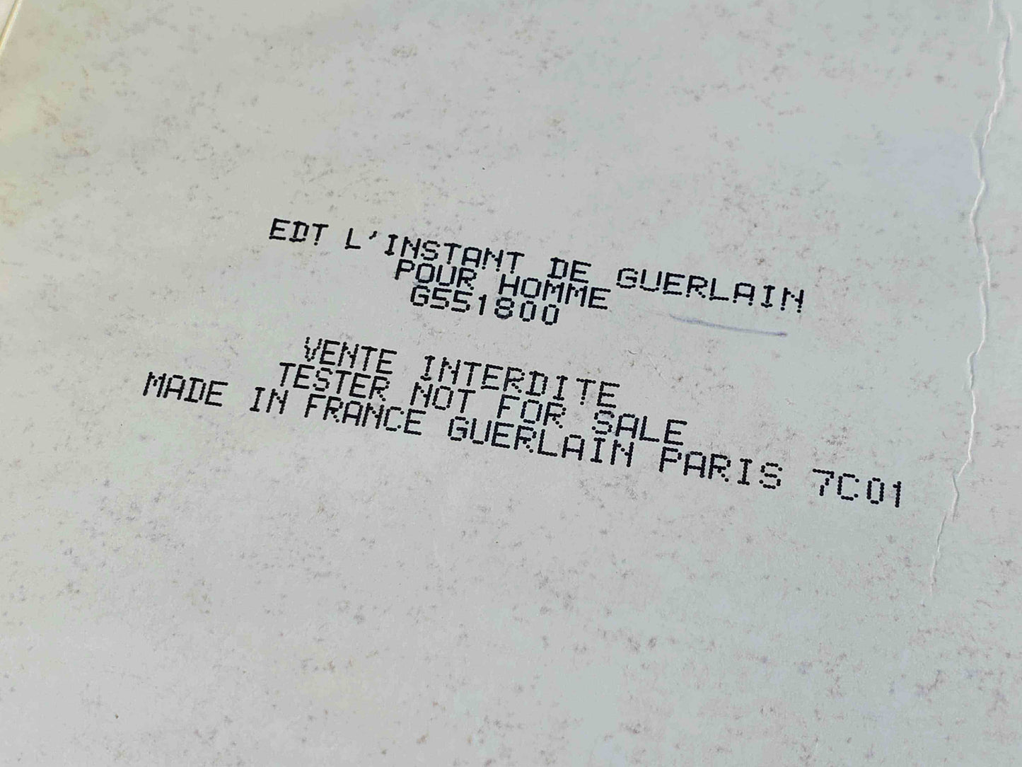 L'Instant de Guerlain pour Homme for men EDT Spray 125 ml 4.2 oz NIB Or Tester, Rare, Vintage