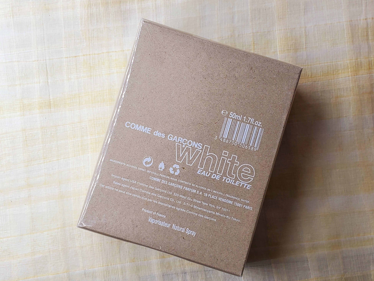 Comme des Garcons White Unisex EDT Spray 50 ml 1.7 oz, Rare, Vintage, Sealed