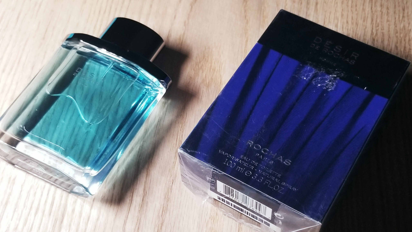Desir Pour Homme Rochas for men EDT Spray 100 ml 3.4 oz, Vintage, Rare