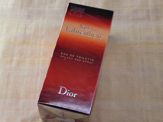 Aqua Fahrenheit Dior for men EDT Spray 125 ml 4.2 oz OR 75 ml 2.5 oz, Rare, Vintage