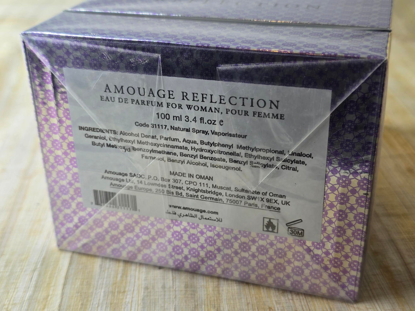 Reflection Woman Amouage for women EDP Spray 100 ml 3.4 oz – Rare, Vintage Oman, Original Bottle Sealed