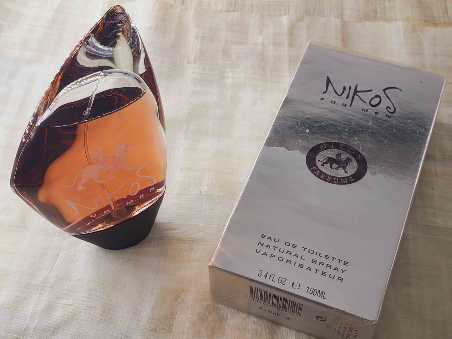 Nikos for men EDT Spray 100 ml 3.4 oz OR 50 ml 1.7 oz, Vintage, Rare, Sealed