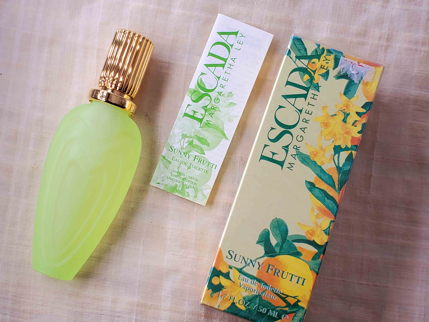 Escada Sunny Frutti for women EDT Spray 100 ml 3.4 oz OR 50 ml 1.7 oz, Rare, Vintage, Sealed