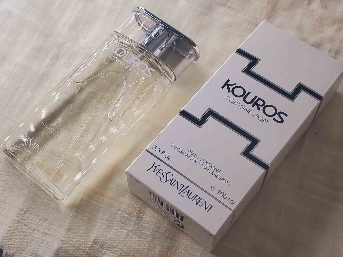 Kouros Cologne Sport Yves Saint Laurent for men EDC Spray 100 ml 3.4 oz, Rare, Vintage