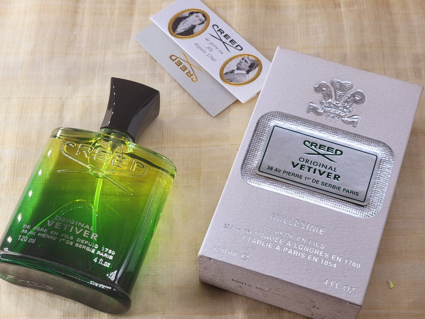 Decanted, Split, Original Vetiver Creed (Batch 2004 First Edition) for Unisex EDT Spray 5 ml OR 10 ml, Vintage, Ultra Rare