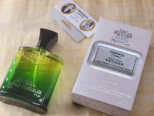 Decanted, Split, Original Vetiver Creed (Batch 2004 First Edition) for Unisex EDT Spray 5 ml OR 10 ml, Vintage, Ultra Rare