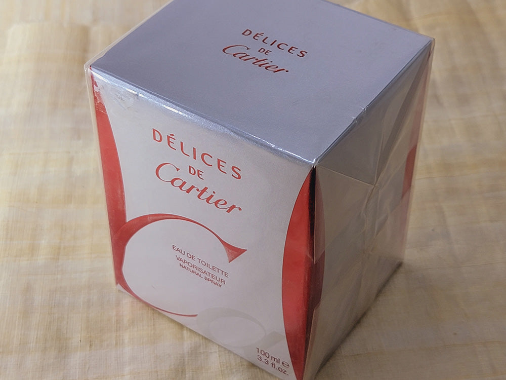 Delices Cartier for women EDT Spray 100 ml 3.4 oz OR 50 ml 1.7 oz, Rare, Vintage, Sealed