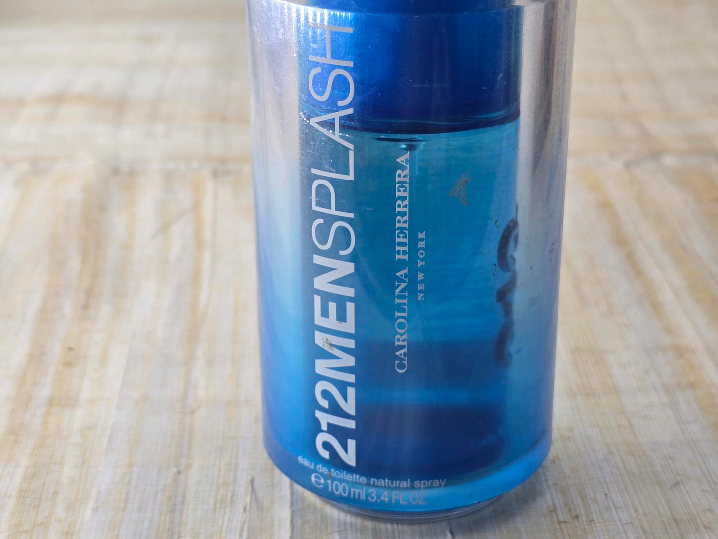 212 Men Splash 2008 Carolina Herrera for men EDT Spray 100 ml 3.4 oz, Vintage, Rare