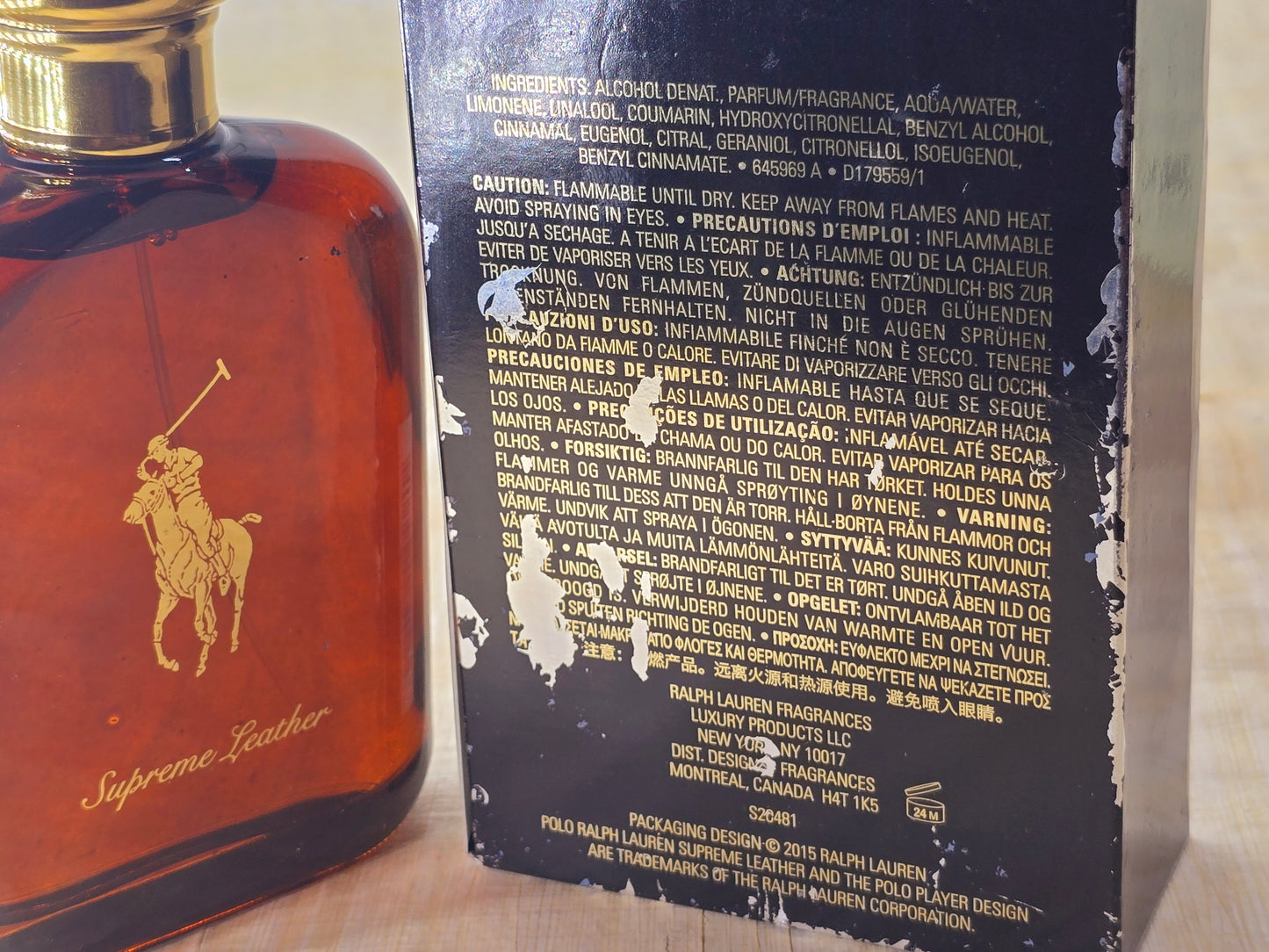 Polo Supreme Leather Ralph Lauren for men EDP Spray 125 ml 4.2 oz, Vintage, Rare, Sealed
