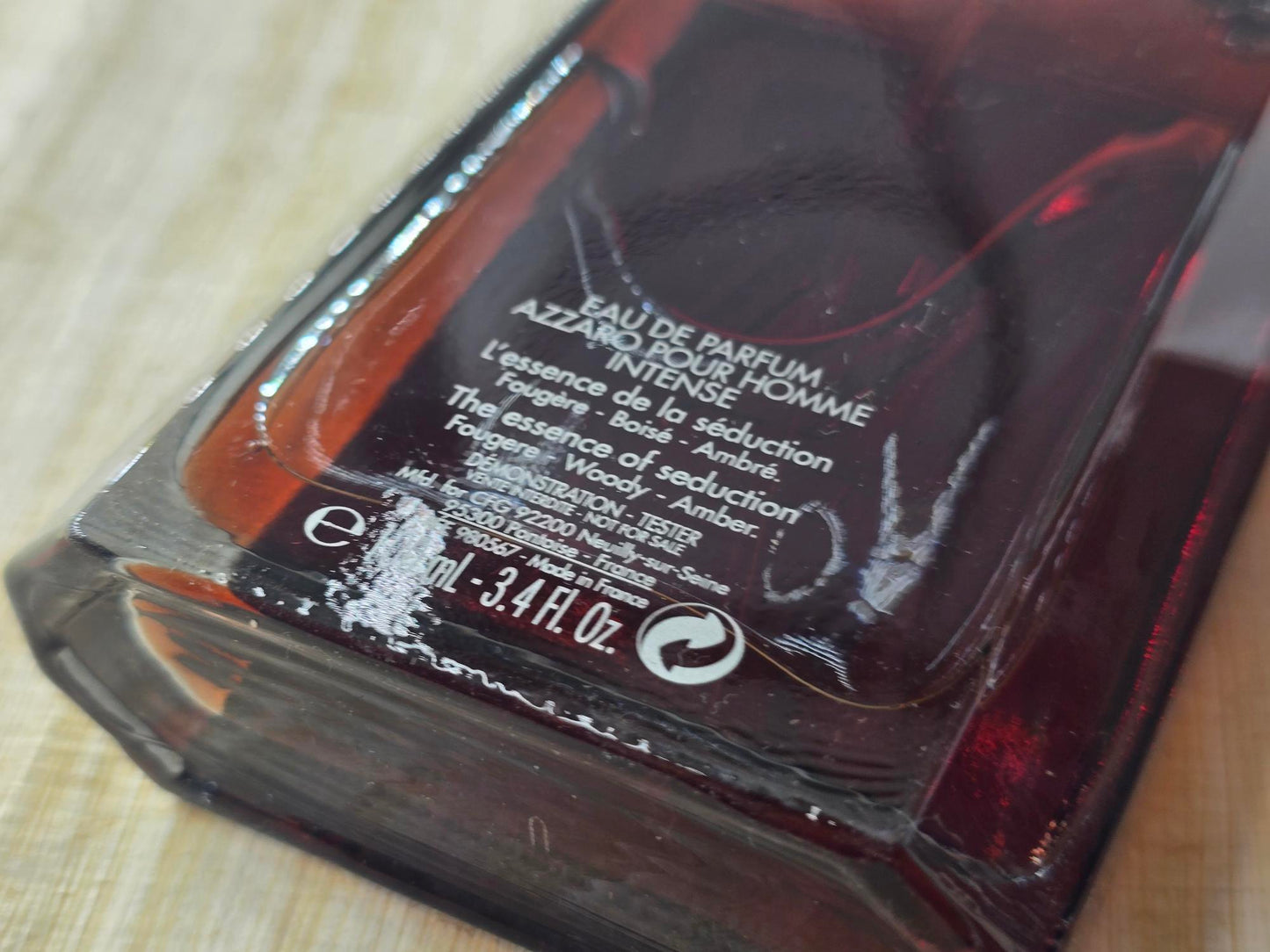 Azzaro Pour Homme Intense (2015) Azzaro for men EDP Spray 100 ml 3.4 oz, Rare, Vintage, Tester