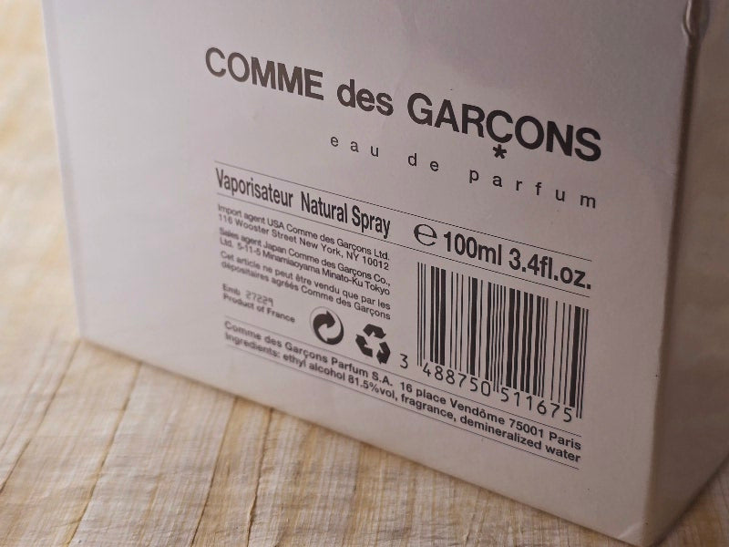 Comme des Garcons for Unisex EDP Spray 100 ml 3.4 oz, Vintage, Rare, Sealed