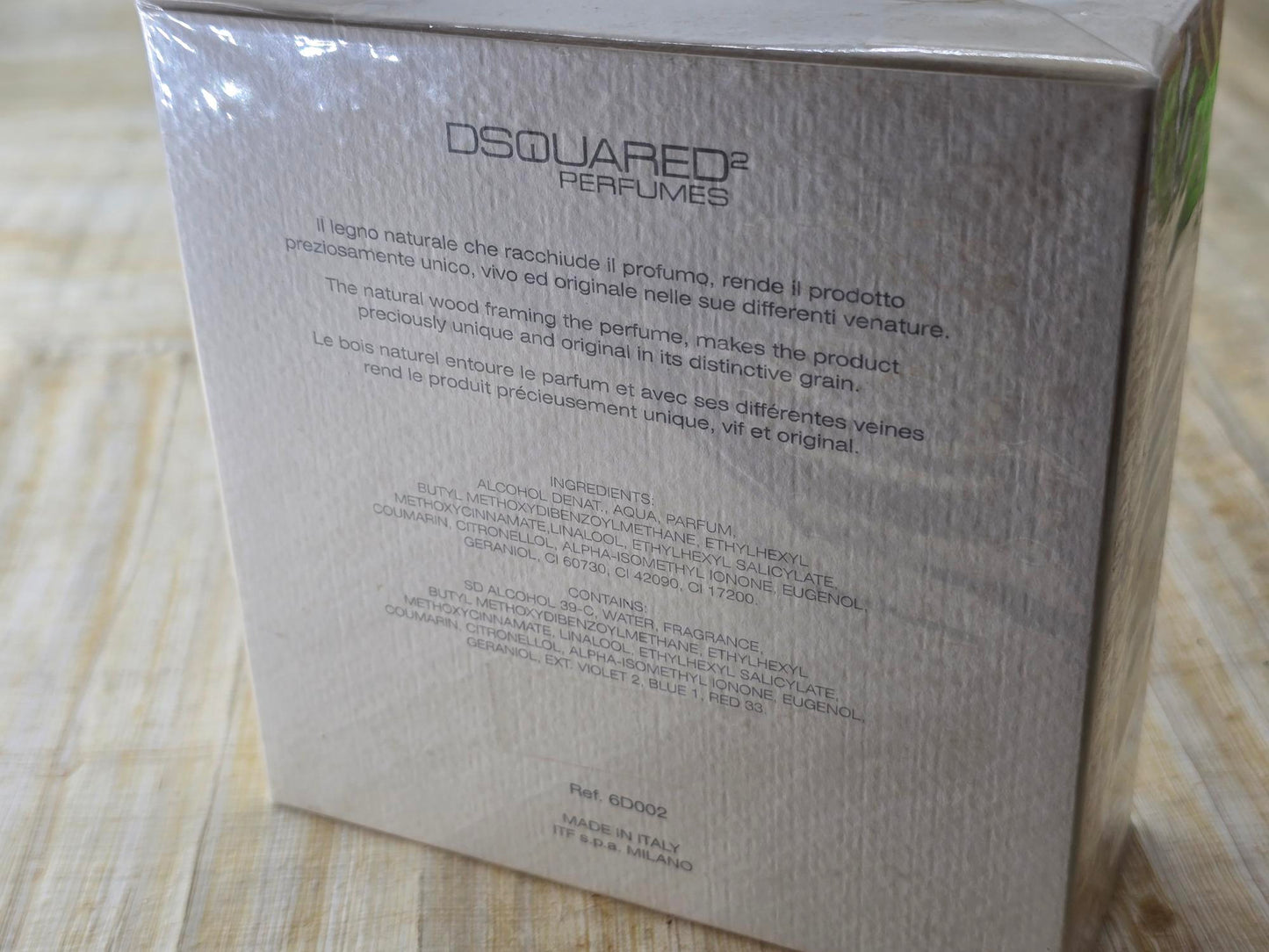 He Wood Ocean Wet Wood DSQUARED² for men EDT Spray 100 ml 3.4 oz, Vintage, Rare, Sealed