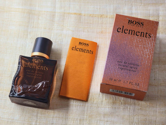 Boss Elements Hugo Boss for men EDT Spray 100 ml 3.4 oz OR 50 ml 1.7 oz, Vintage, Rare