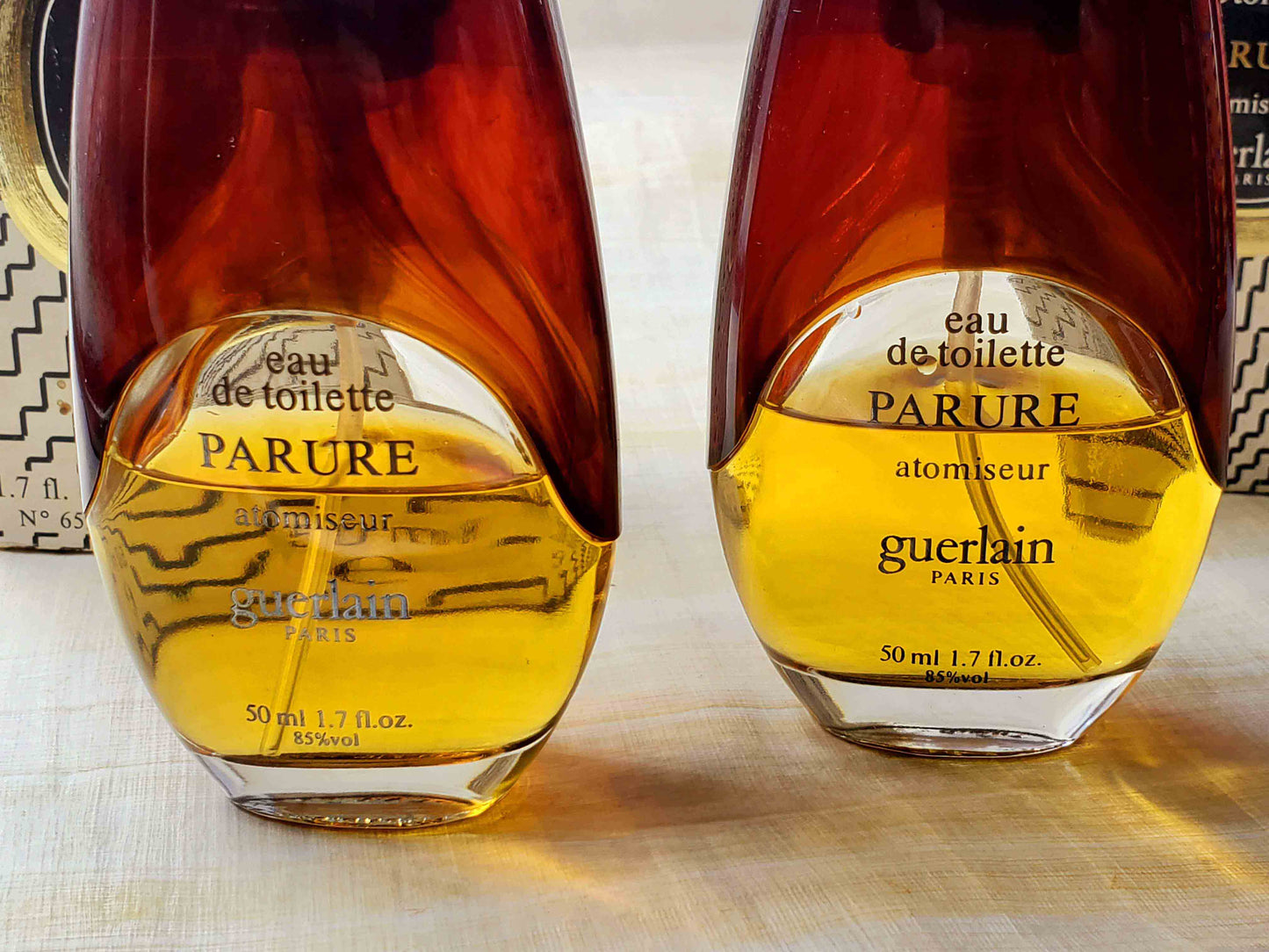 Parure 1974 Guerlain for women EDT Spray 2x 50 ml 1.7 oz (Same Photos) Vintage, Rare