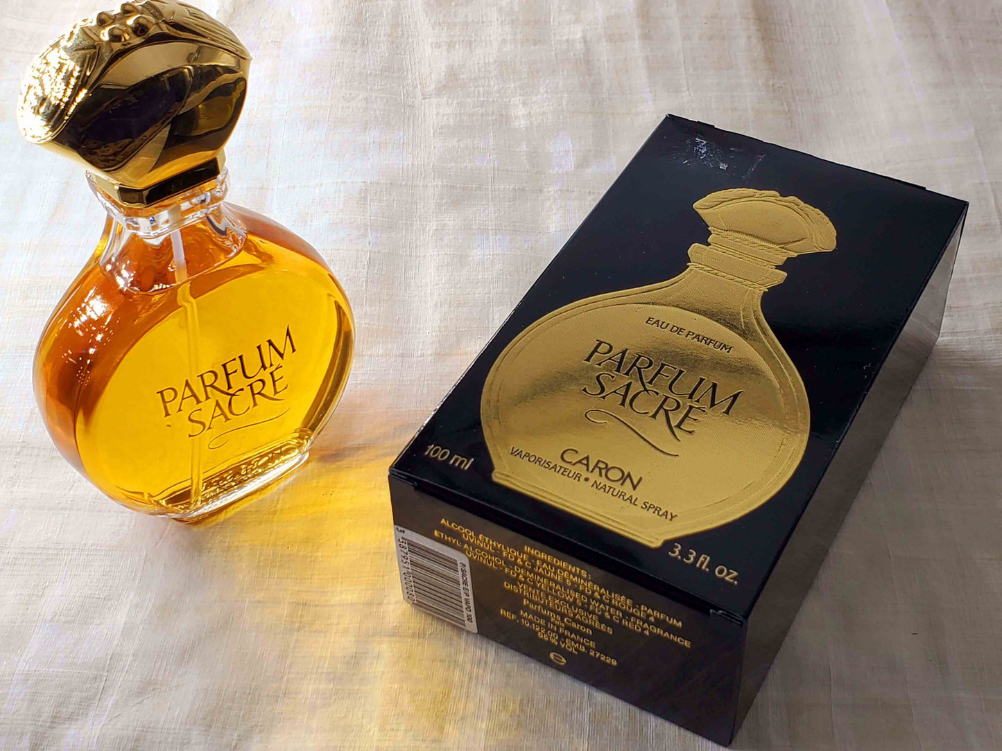 Parfum Sacre Caron for women EDP Spray 100 ml 3.4 oz OR 50 ml 1.7 oz, Vintage, Rare