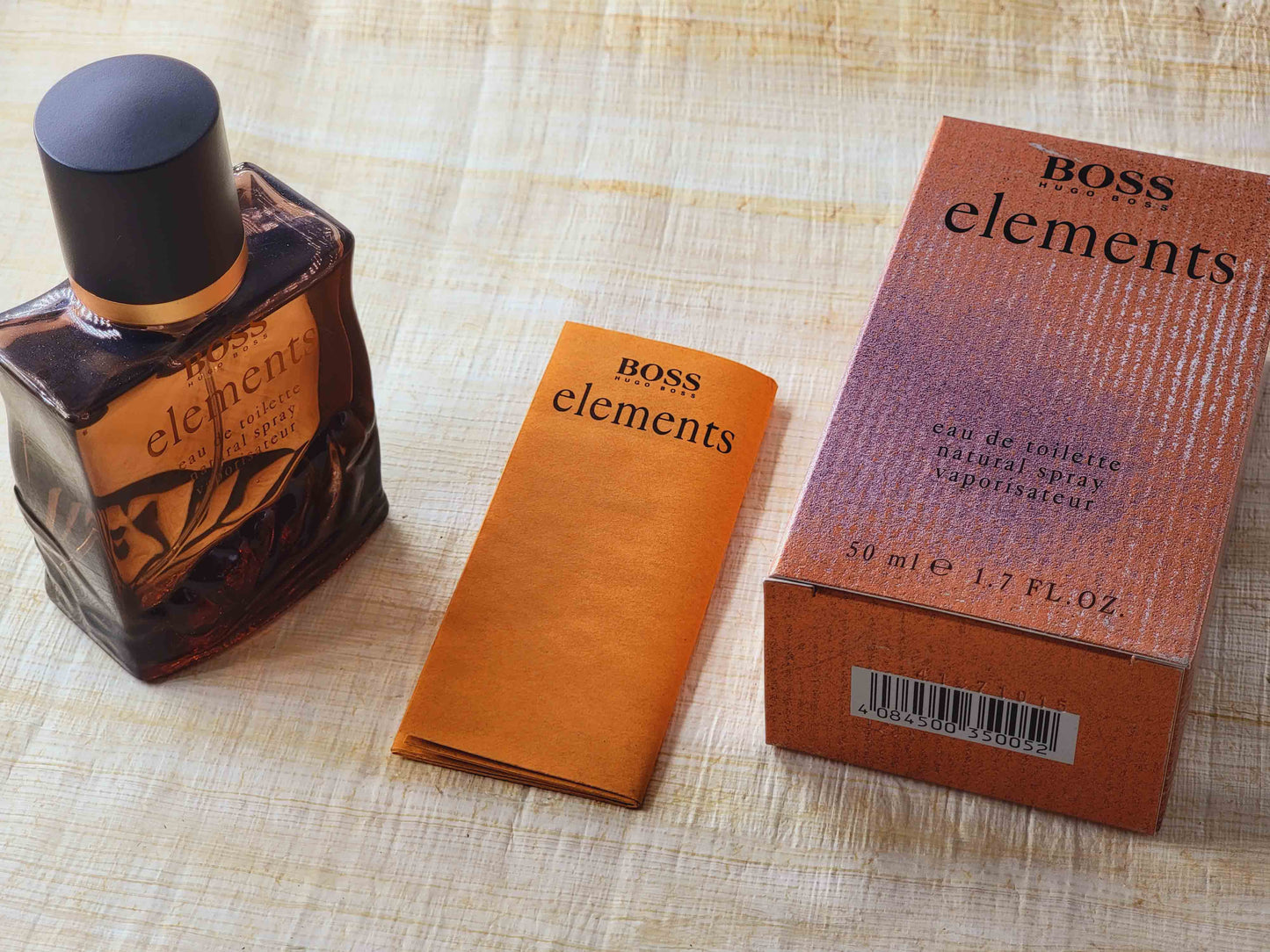 Boss Elements Hugo Boss for men EDT Spray 100 ml 3.4 oz OR 50 ml 1.7 oz, Vintage, Rare