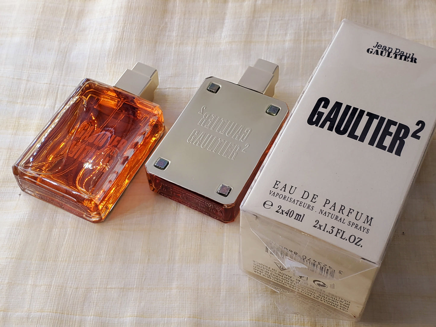 Gaultier 2 Jean Paul Gaultier Unisex EDP Spray 2X40 ml 2X1.3 oz, Vintage, Rare