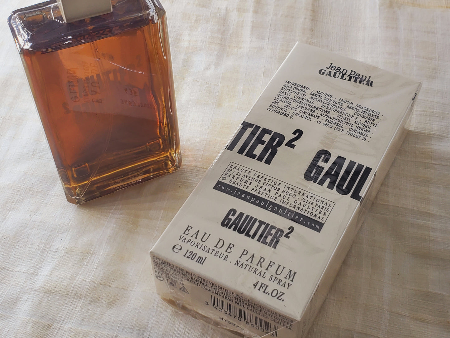 Gaultier 2 Jean Paul Gaultier for women and men EDP Spray 120 ml 4 oz, Vintage, Very Rare, Hard to find