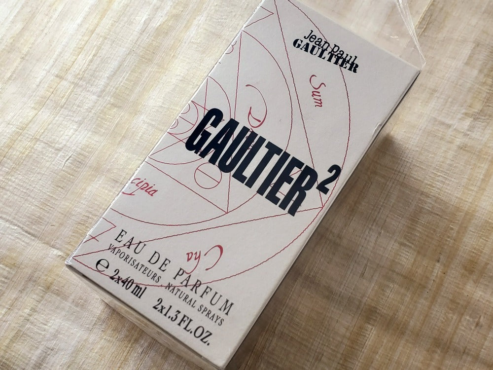 Gaultier 2 Jean Paul Gaultier for women and men EDP Spray 2X40 ml 2X1.3 oz, Vintage, Rare, Sealed