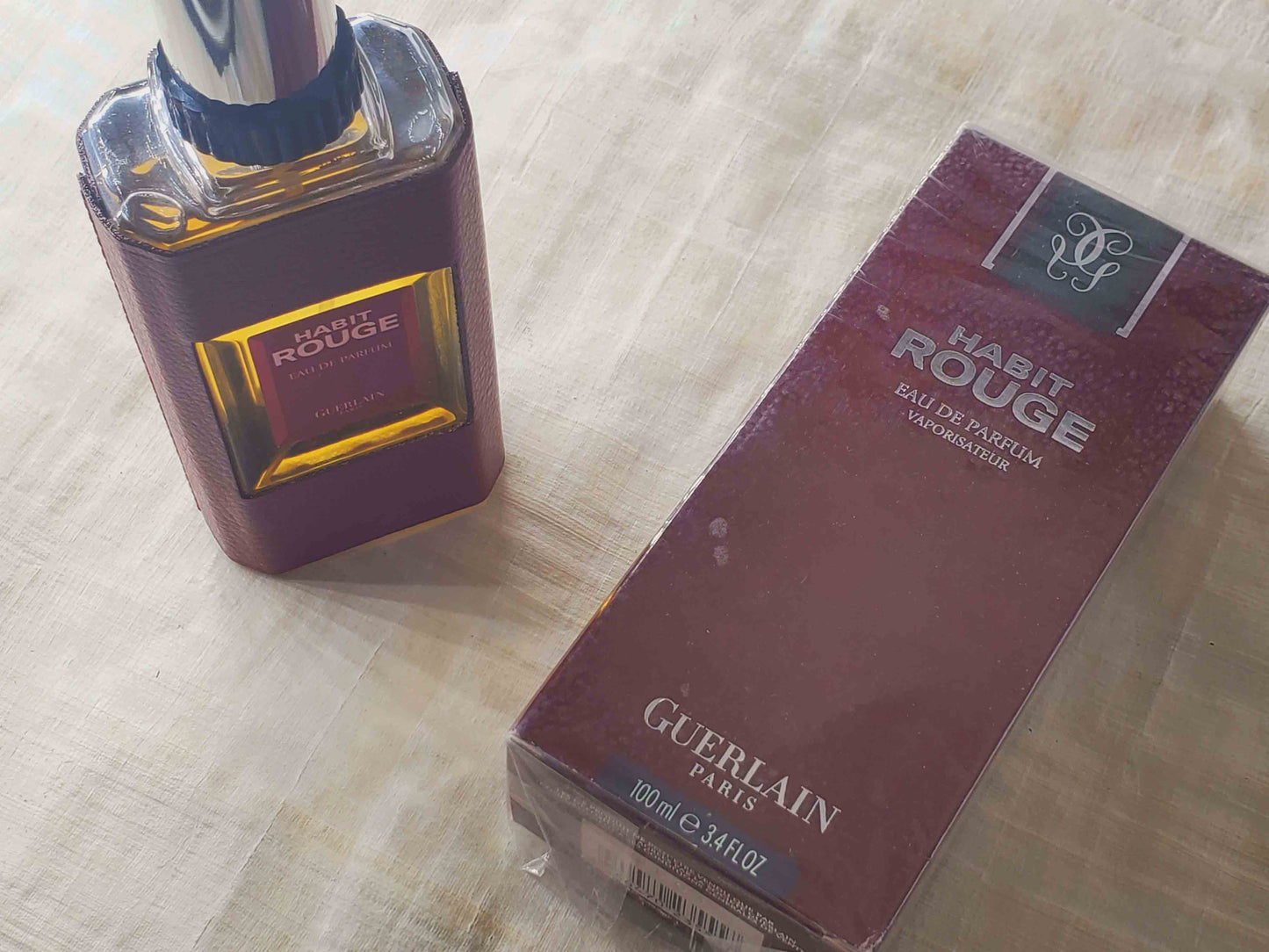 Habit Rouge Guerlain for men EDP Spray 100 ml 3.4 oz, Rare, Vintage