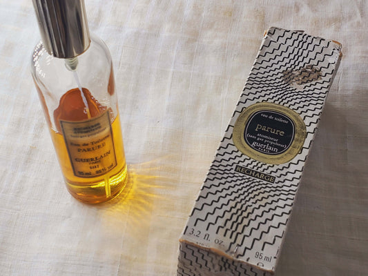 Parure Guerlain for women EDT Spray 95 ml 3.2 oz. Vintage, Rare, Level As Pictured