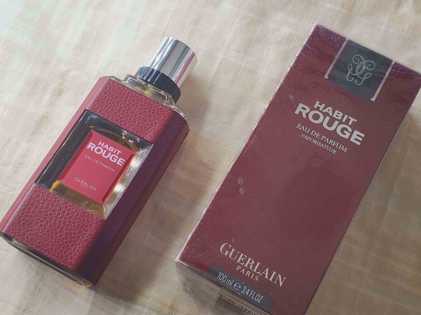 Habit Rouge Guerlain for men EDP Spray 100 ml 3.4 oz, Rare, Vintage